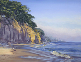 Karen Fedderson Santa Barbara beach painting for sale.